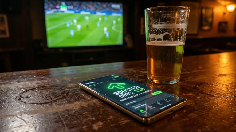 WK 2026 odds boost met verhoogde quotering op een wedscherm